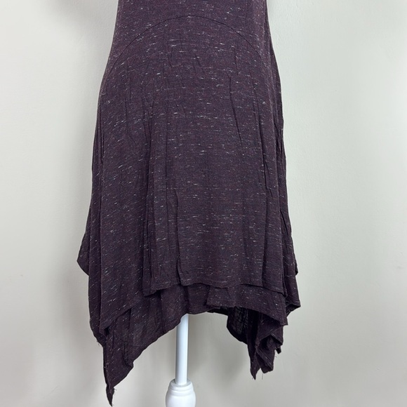 Anthropologie Dolan Left Coast Melanie‎ Knit Asymmetrical Plum Dress Sz Sml - Picture 6 of 11